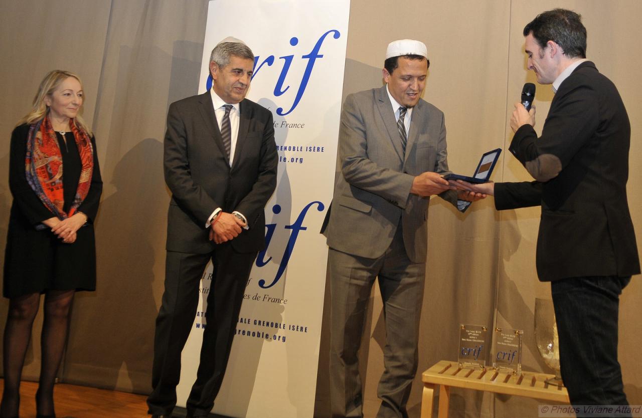 Prix Louis Blum 2015, décerné à l'Imam Hassen CHALGHOUMI